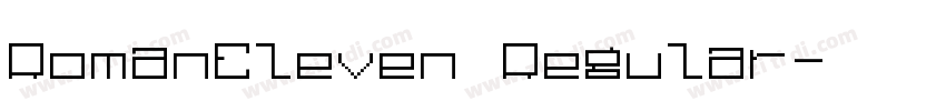 RomanEleven Regular字体转换